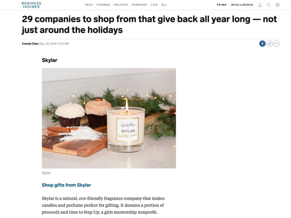 Business Insider: Shop Clean Skylar Body & Give Back All Year Long